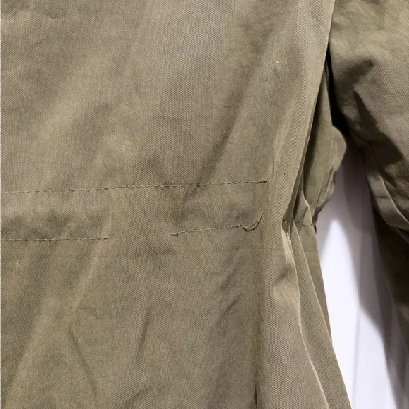 Lola and the Boys- Girls Utility Jacket with Blue Faux Fur removable lining - Picture 8 of 12